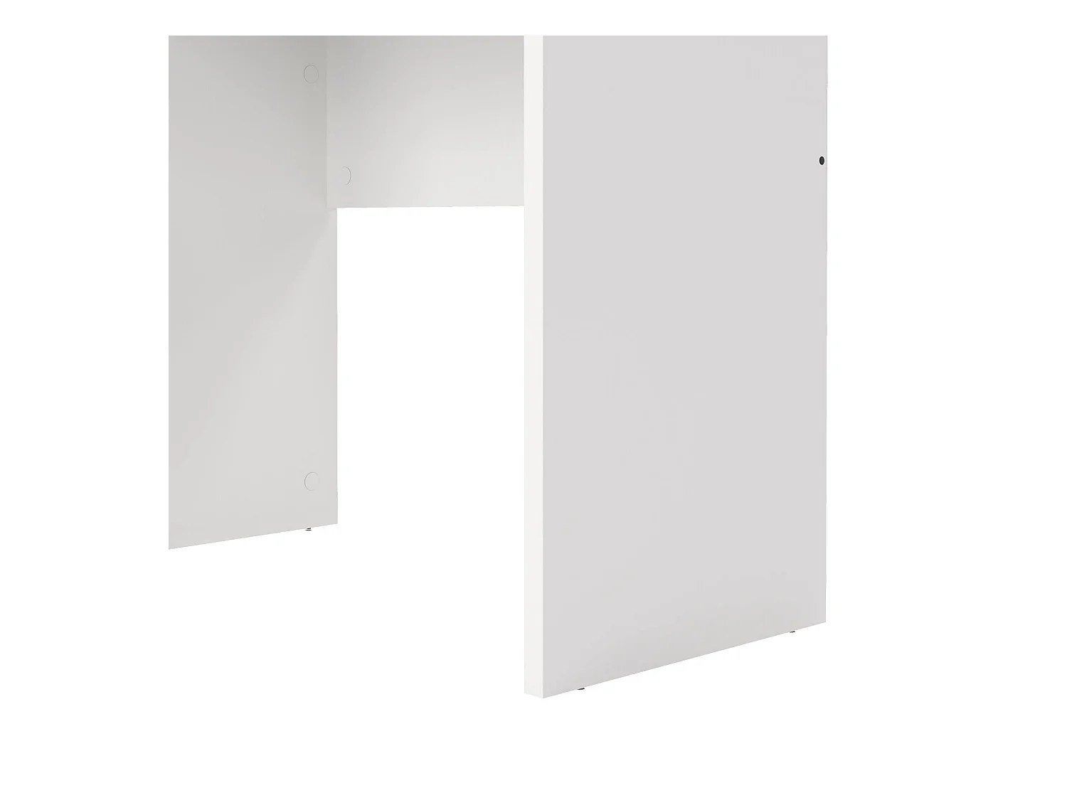 Lineair bureau met drie laden, kleur wit, afmetingen 120 x 72 x 48 cm