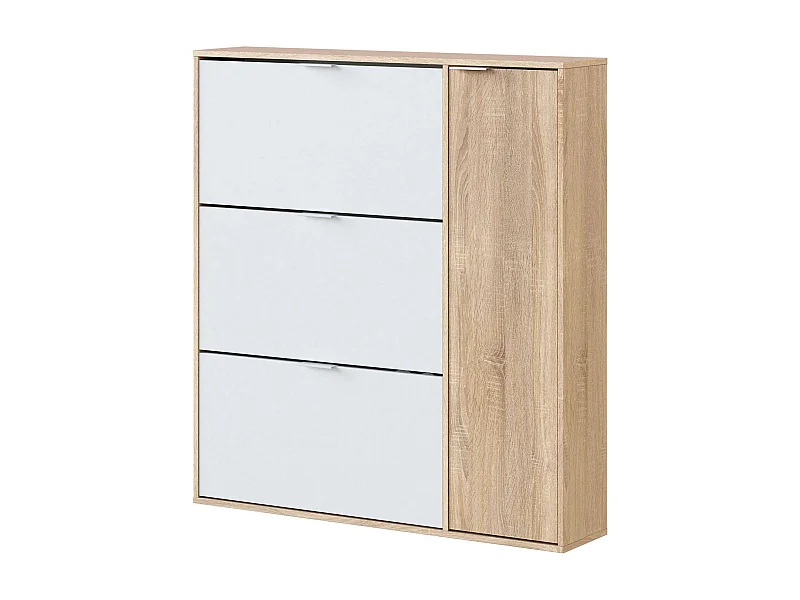 Scarpiera Ammour, 5 Ripiani, 22x106x115h cm Marrone Rovere, Mobile Portascarpe