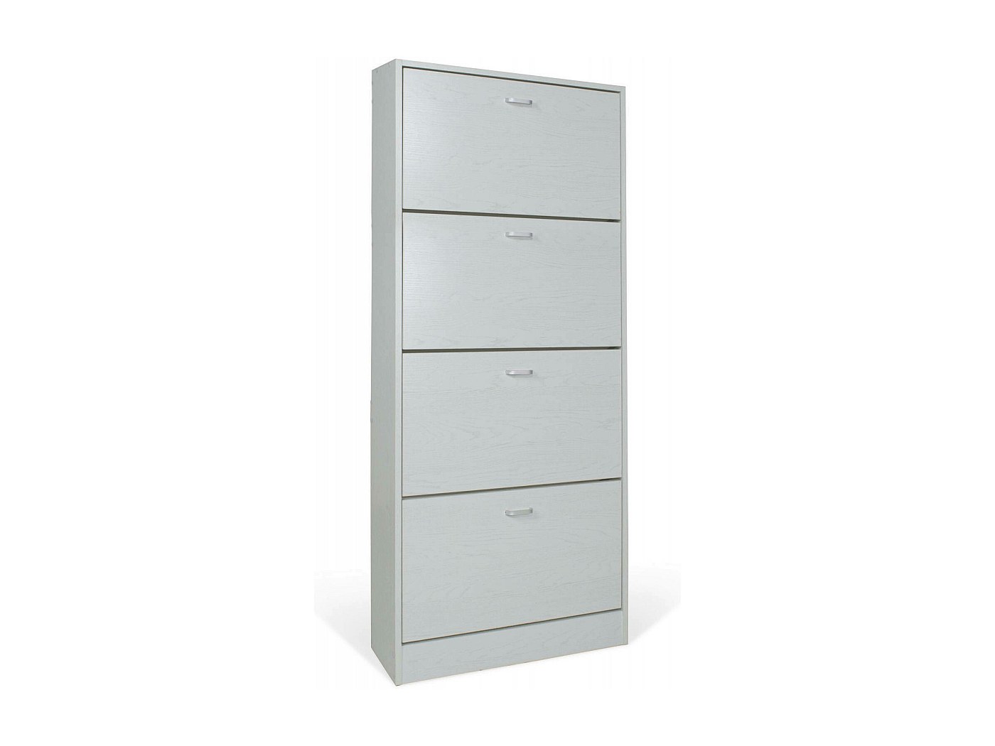 Meuble à Chaussures D'entrée étroit Avec 3 Portes - L80 X P24 X H? Cm, Rangement Jusqu'à 16 Paires + étagère - Design Scandinave Blanc Et Doré - 9