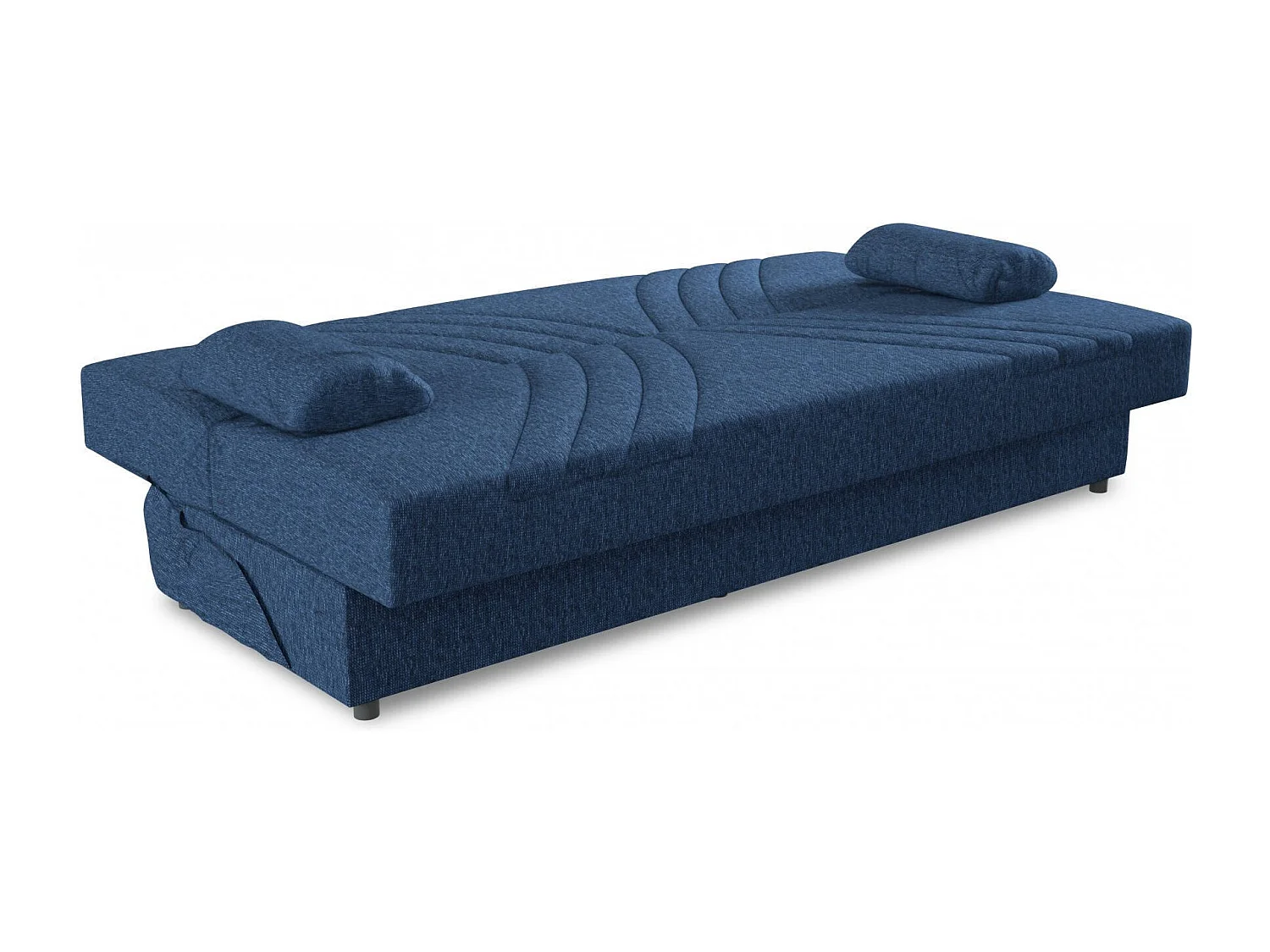 Dmora - Divano letto 3 posti Apicella, 181x81h88 cm, Blu