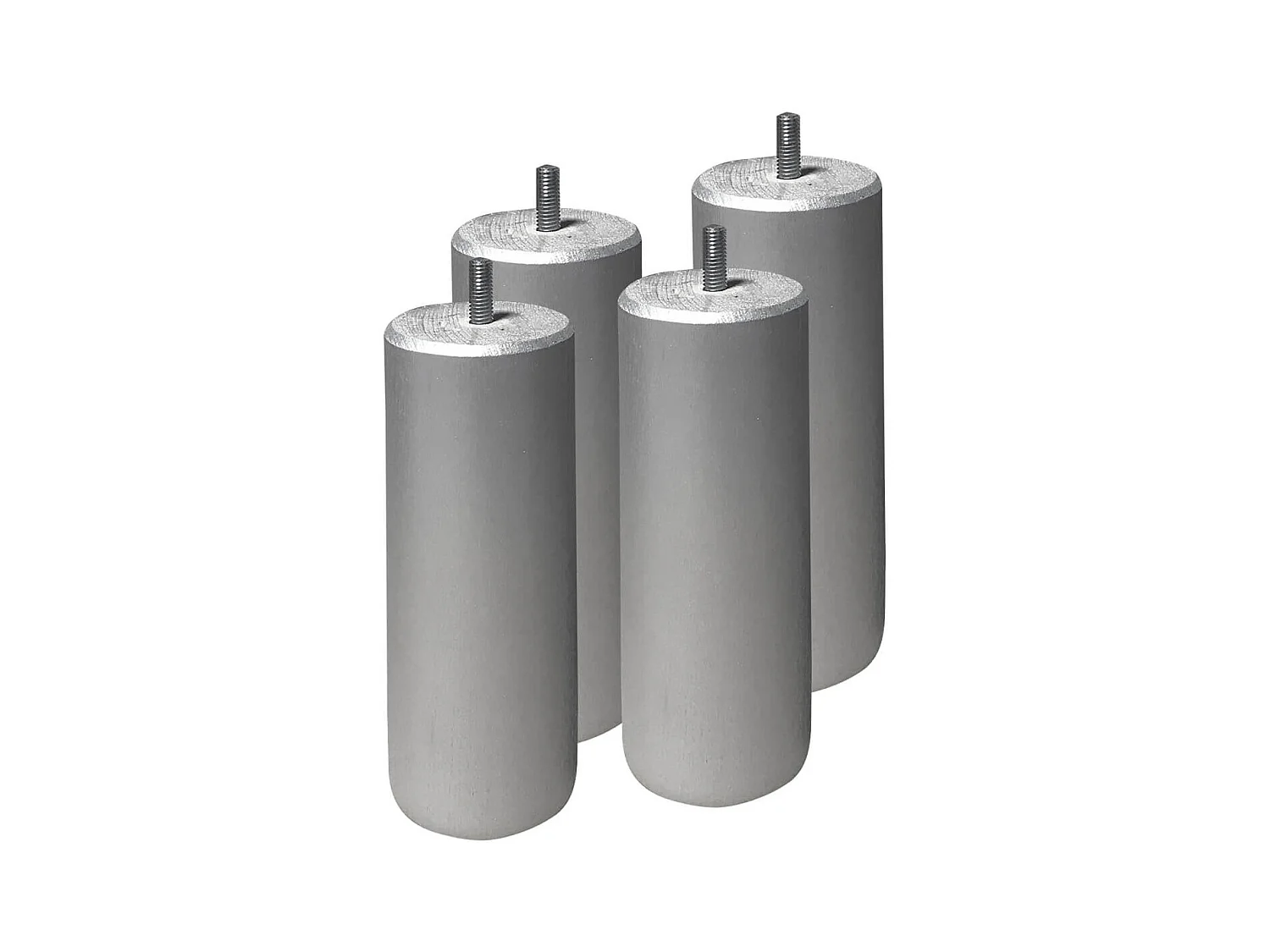 SEYCHELLES - Pack Matelas 160x200 + Sommier Tapissier Démontable 2x20 Lattes Anthracites + Pieds Argent 15cm