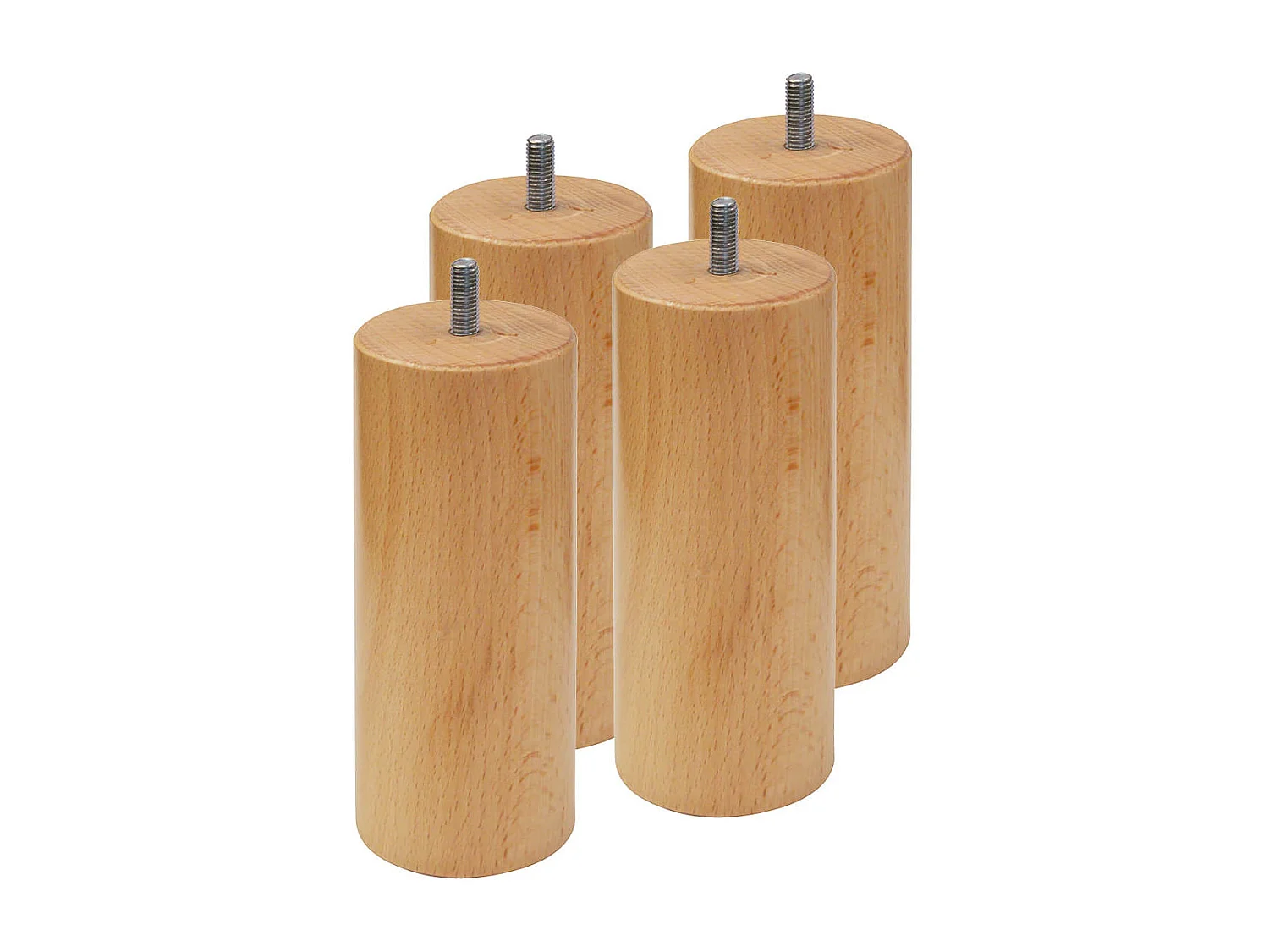 BERMUDES - Pack Matelas 140x190 + Sommier Tapissier Démontable 2x20 Lattes Lin + Pieds Bois 15cm