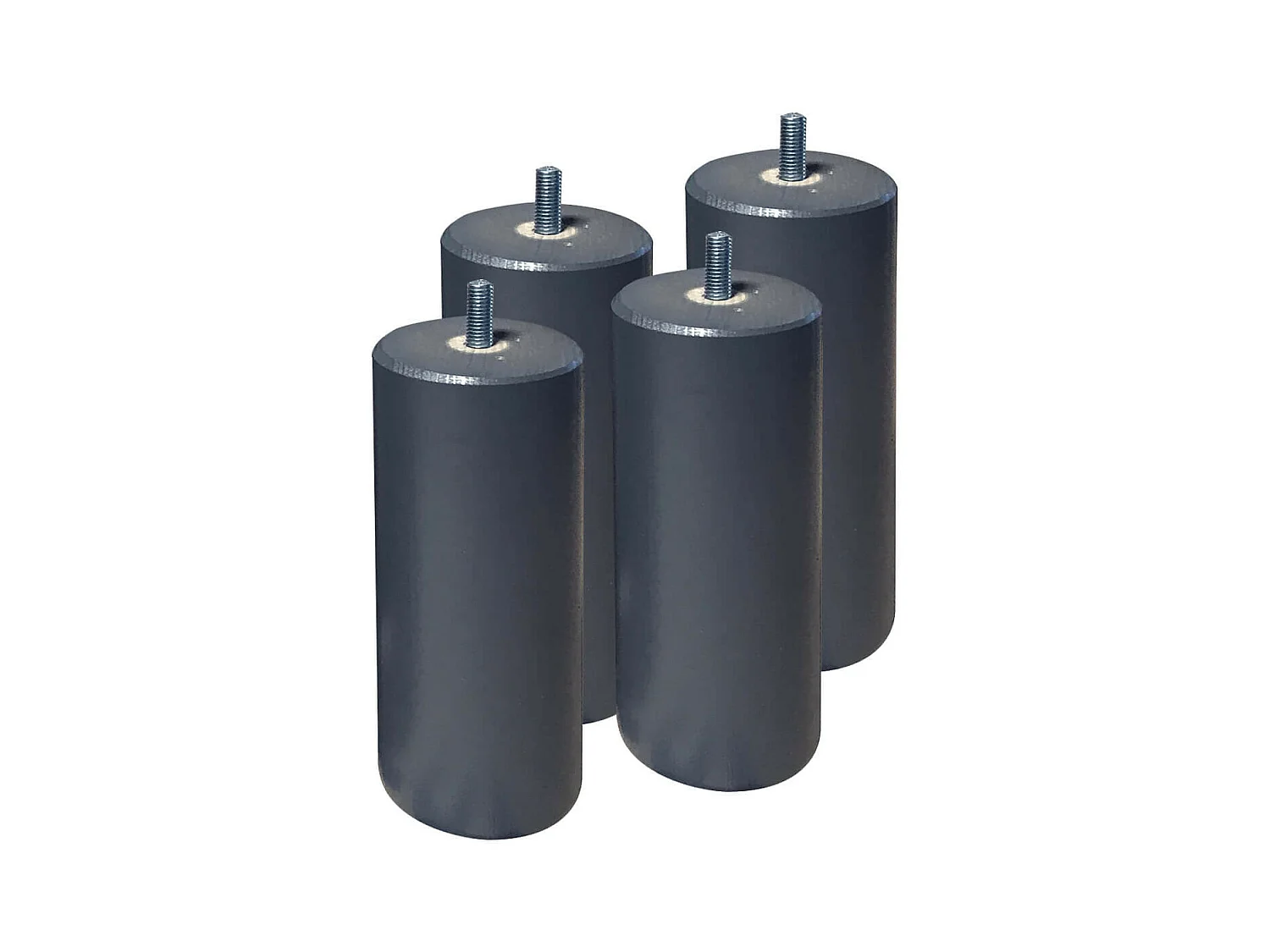 JAVA - Pack Matelas 140x190 + Sommier Tapissier Démontable 2x20 Lattes Lin + Pieds Anthracites 15cm