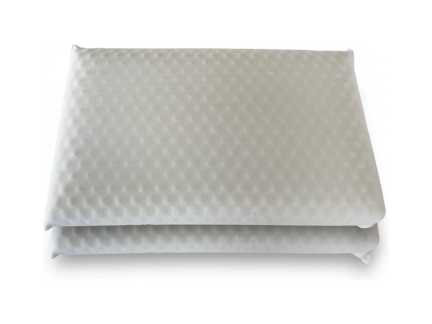 Talamo Italia par de almohadas para cama, 100% Made in Italy, Almohadas en grapa viscoelástica, hipoalergénico y transpirable, 73x44xh14 cm