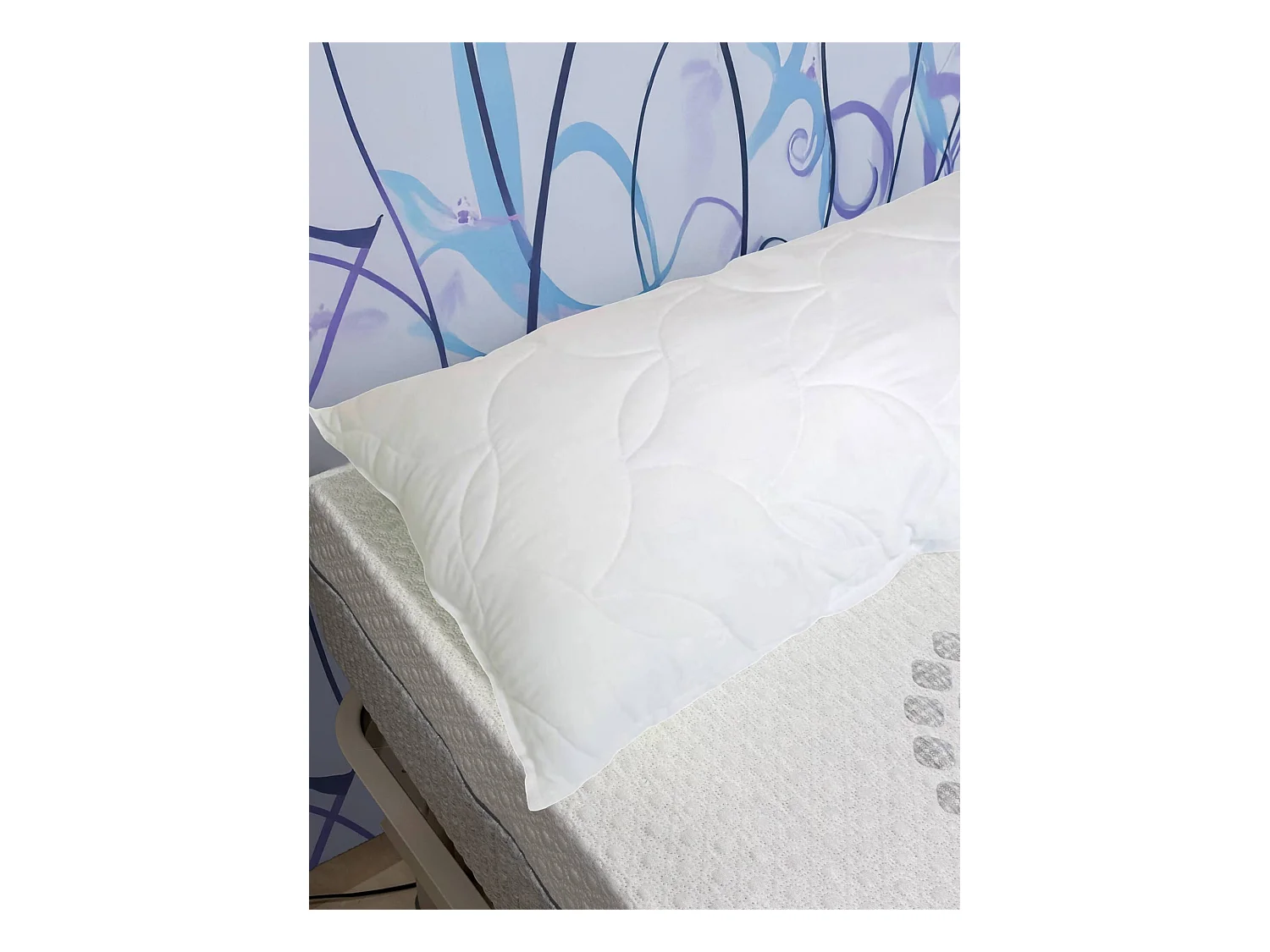 Talamo Italia par de almohadas para cama, 100% Made in Italy, Almohadas en grapa viscoelástica, hipoalergénico y transpirable, 73x44xh14 cm