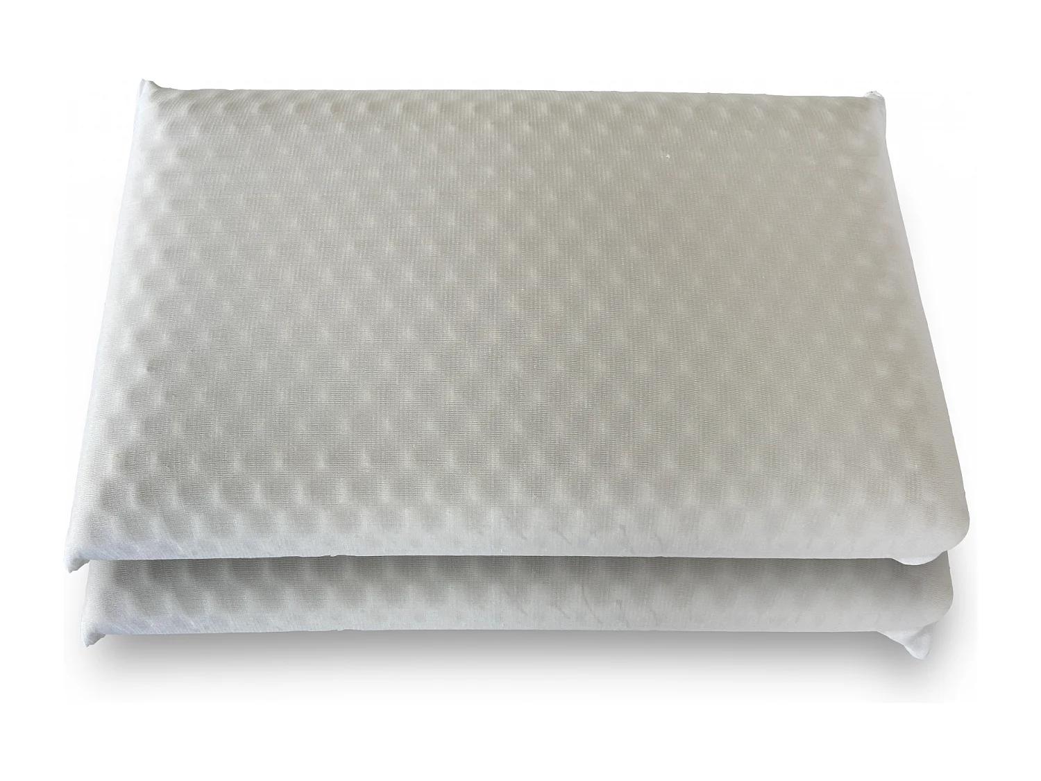 Talamo Italia paire d'oreillers pour lit, 100% Made in Italy, Oreillers en mousse à mémoire de forme, Hypoallergénique et Respirant, 73x44xh14 cm