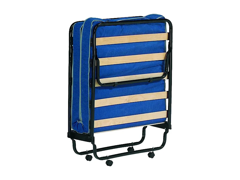 Klappbett mit Lattenrost und Matratze, Maße 190x80x30 cm