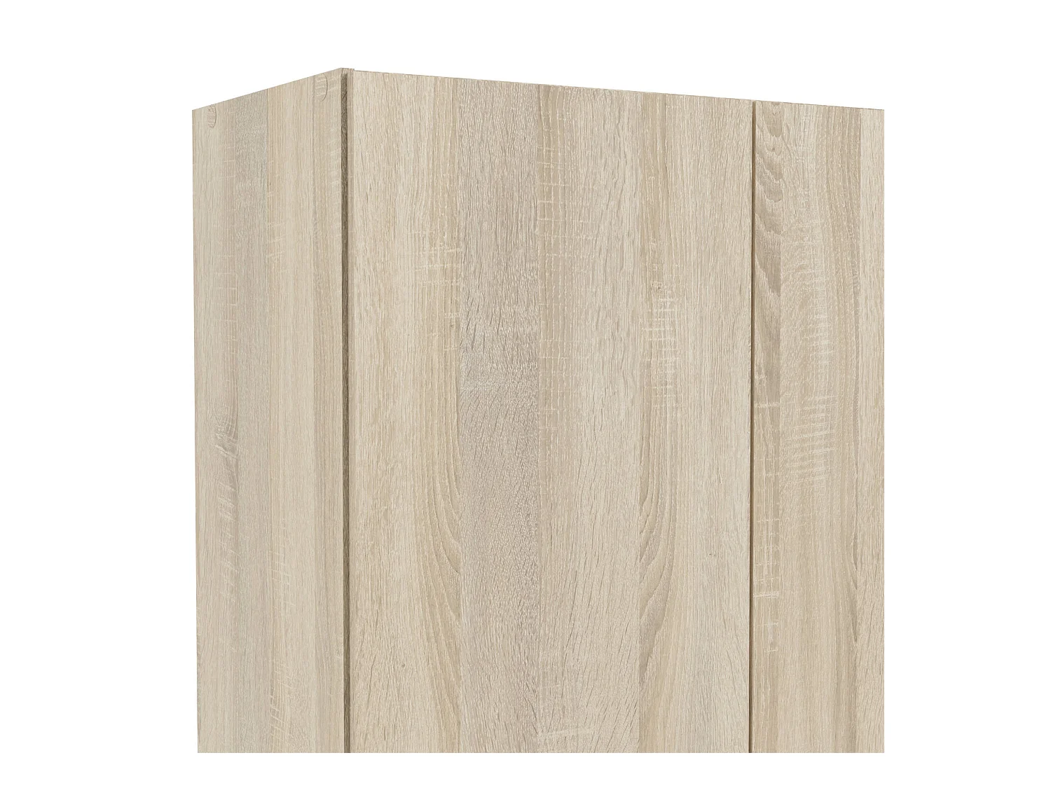 Armoire à deux portes et un tiroir, couleur chêne, 79 x 35 x h171 cm