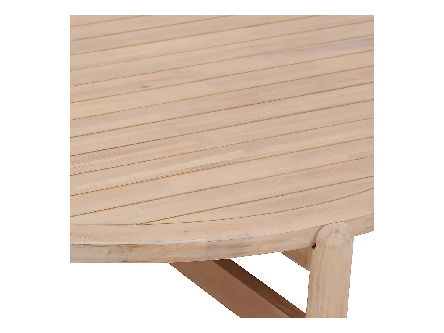 Table basse ronde D120 acacia Deona Hespéride