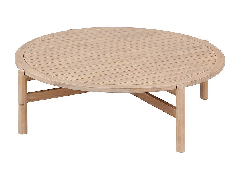 Table basse ronde D120 acacia Deona Hespéride