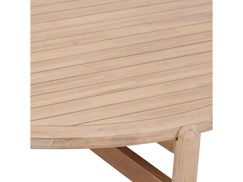 Table basse ronde D120 acacia Deona Hespéride
