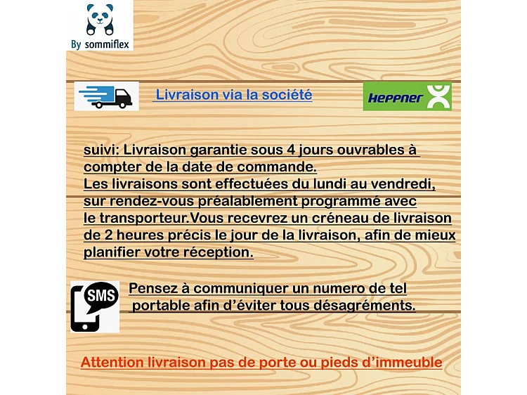 SOMMIER BOIS ÉPICÉA 160x200 NU à recouvrir