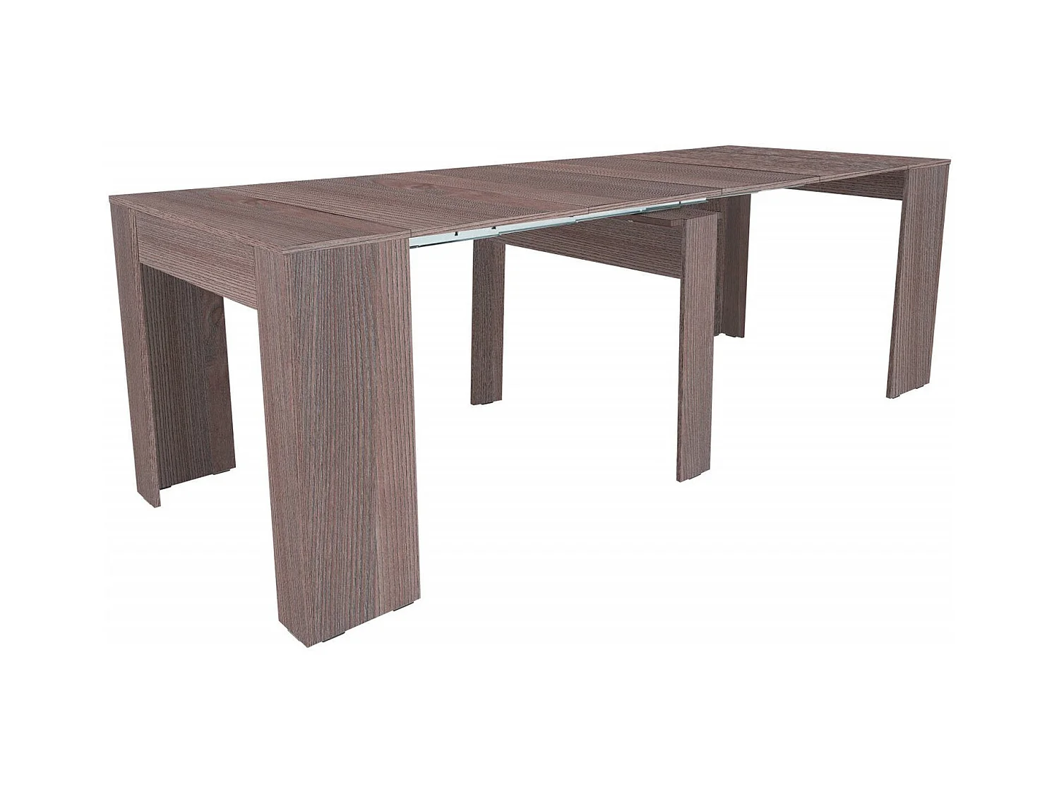 Table console à rallonge Dpanozz, Table avec rallonges, Console polyvalente, Table à manger extensible jusqu'à 10 places, 90/237x51h78 cm, Chêne