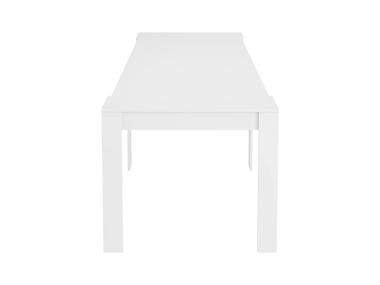 Mesa consola Diluna, Mesa de comedor extensible, Mesa con extensiones multiusos que se puede extender hasta 10 asientos, 51/237x90h78 cm, Blanco brillante