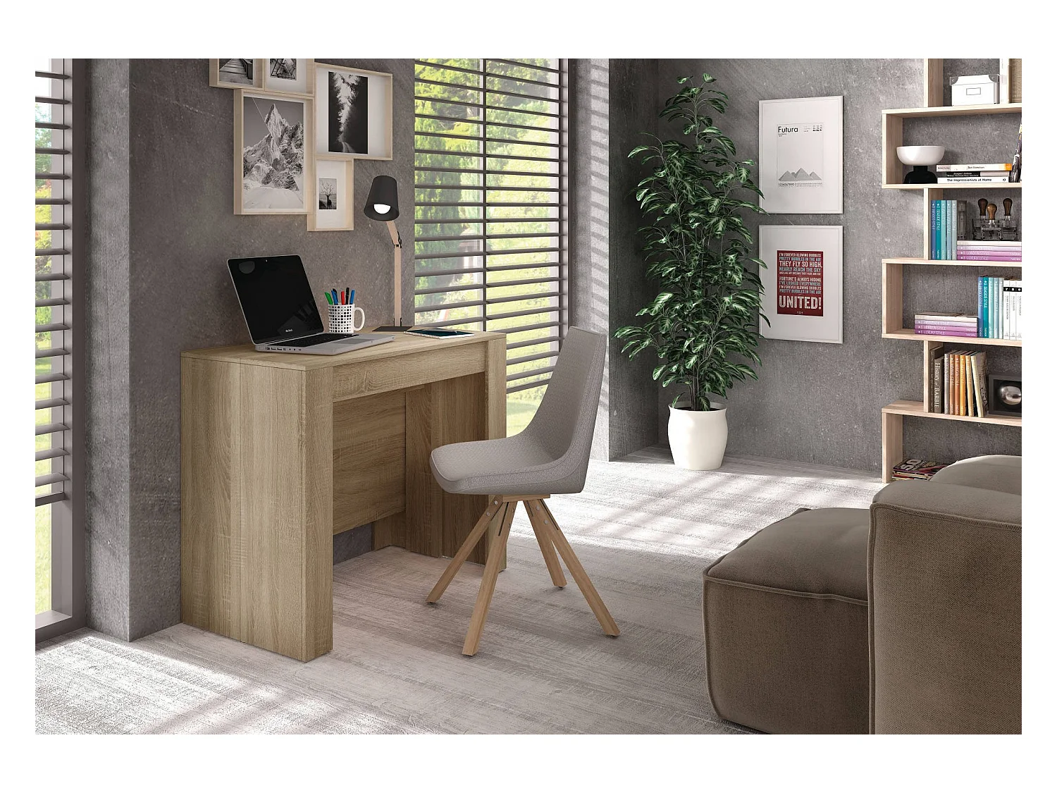 Consola Diluna, Mesa de comedor extensible, Mesa con extensiones multiusos que se puede extender hasta 10 asientos, 51/237x90h78 cm, Roble