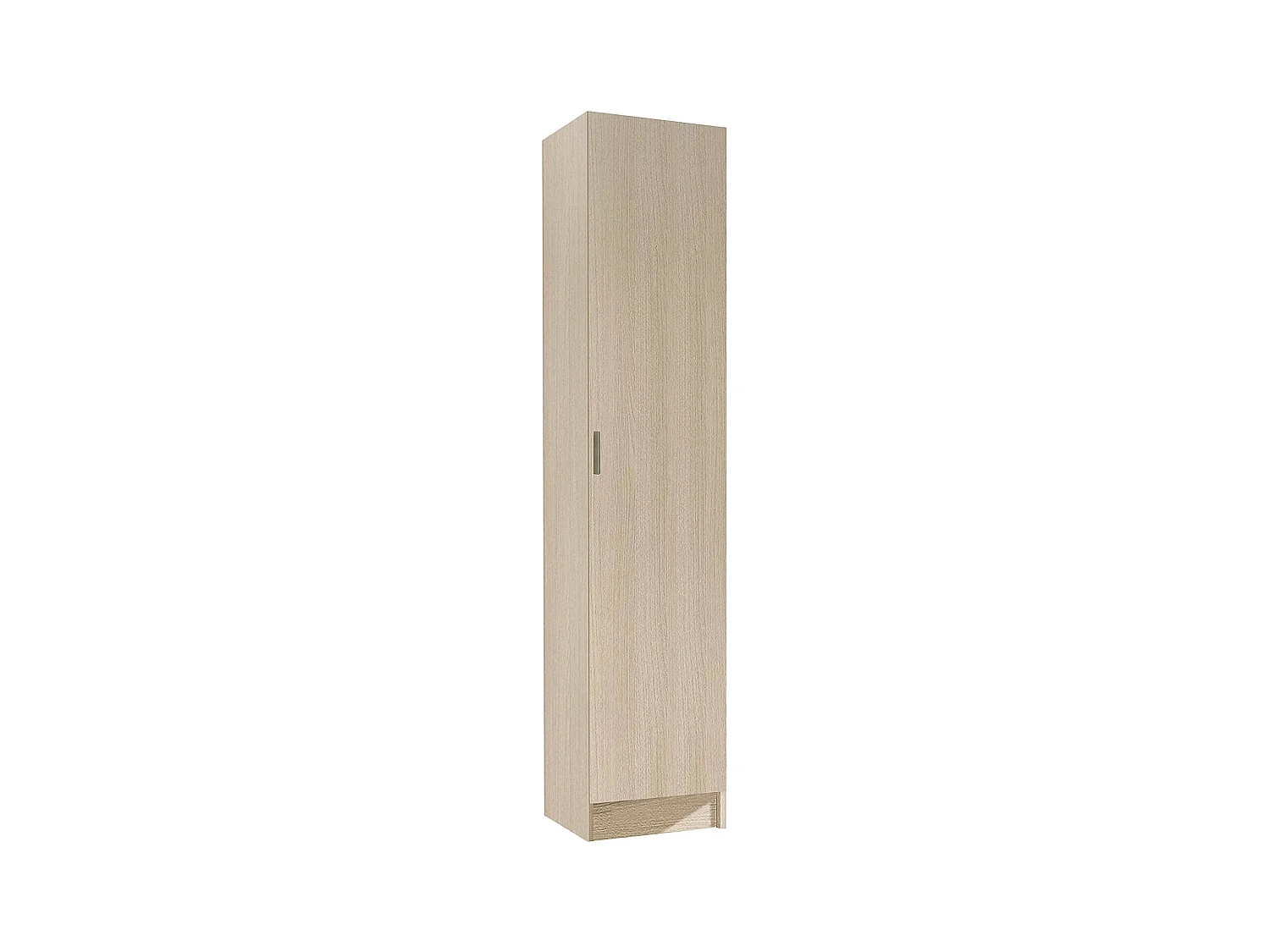 Armoire polyvalente Dibels, Armoire auxiliaire avec 1 porte, Armoire à chaussures avec étagères, Étagère à chaussures verticale, 37x37h180 cm, Chêne