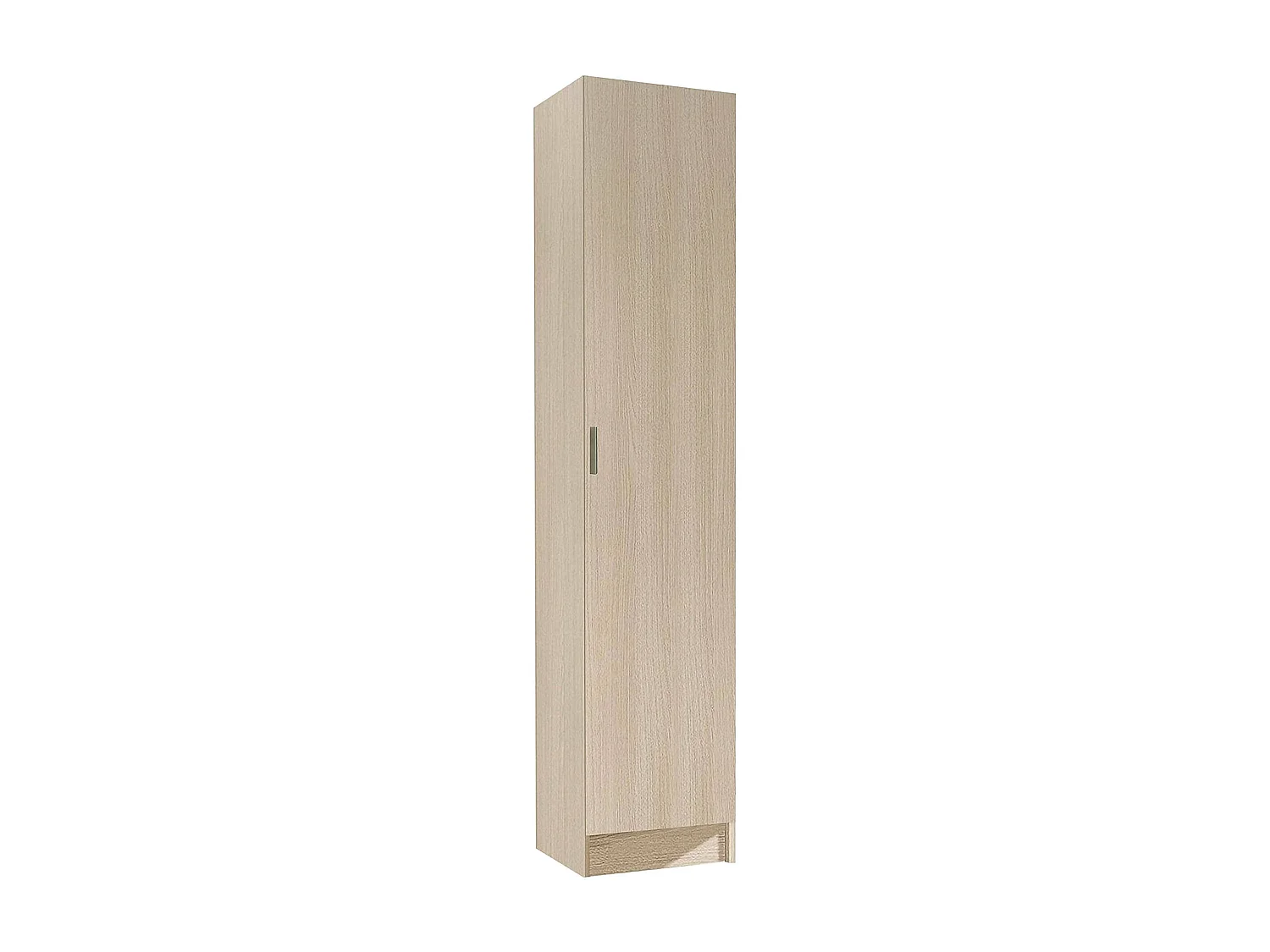 Dibels multifunctionele kledingkast, Extra kast met 1 deur, Schoenenkast met planken, Verticaal schoenenrek, 37x37h180 cm, Eiken