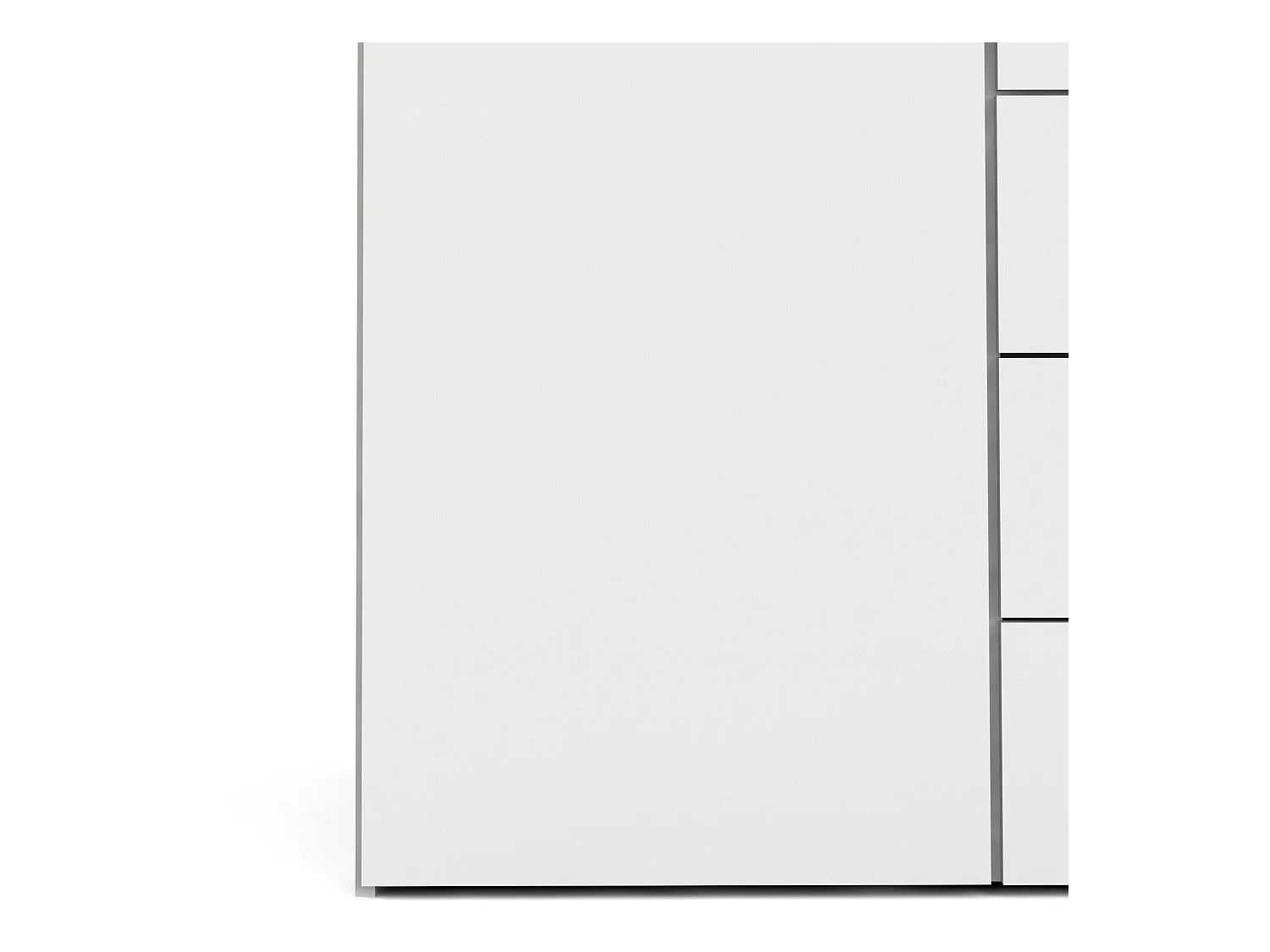 Dmora - Guardaroba 2 ante Arci, 77x49 h175 cm, Bianco