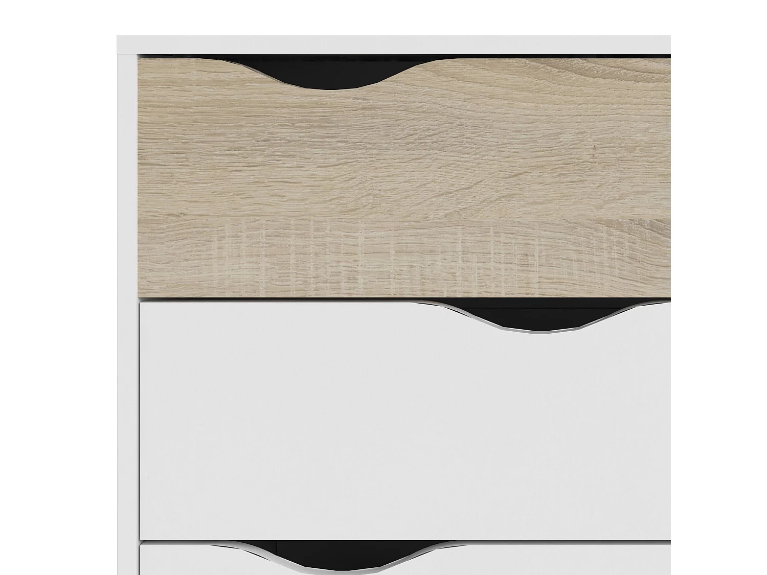 Cassettiera Azir, 4 Cassetti, 39x98x81h cm Bianco