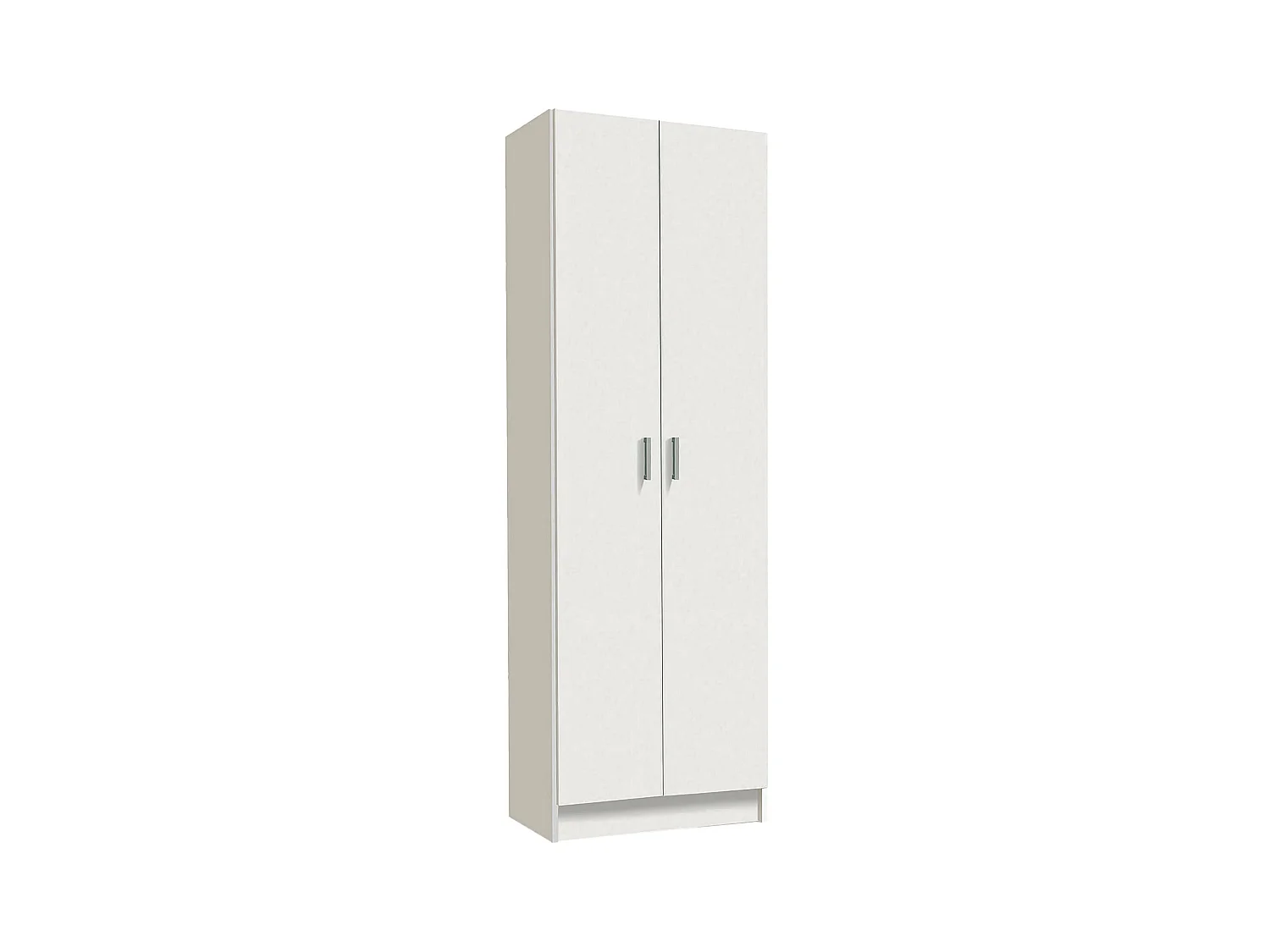 Mehrzweck-Kabinett Dimarc, Beistellschrank mit 2 Türen, Moderne Schuhregalgarderobe, Vertikales Schuhregal, 59x37h180 cm, Weiß