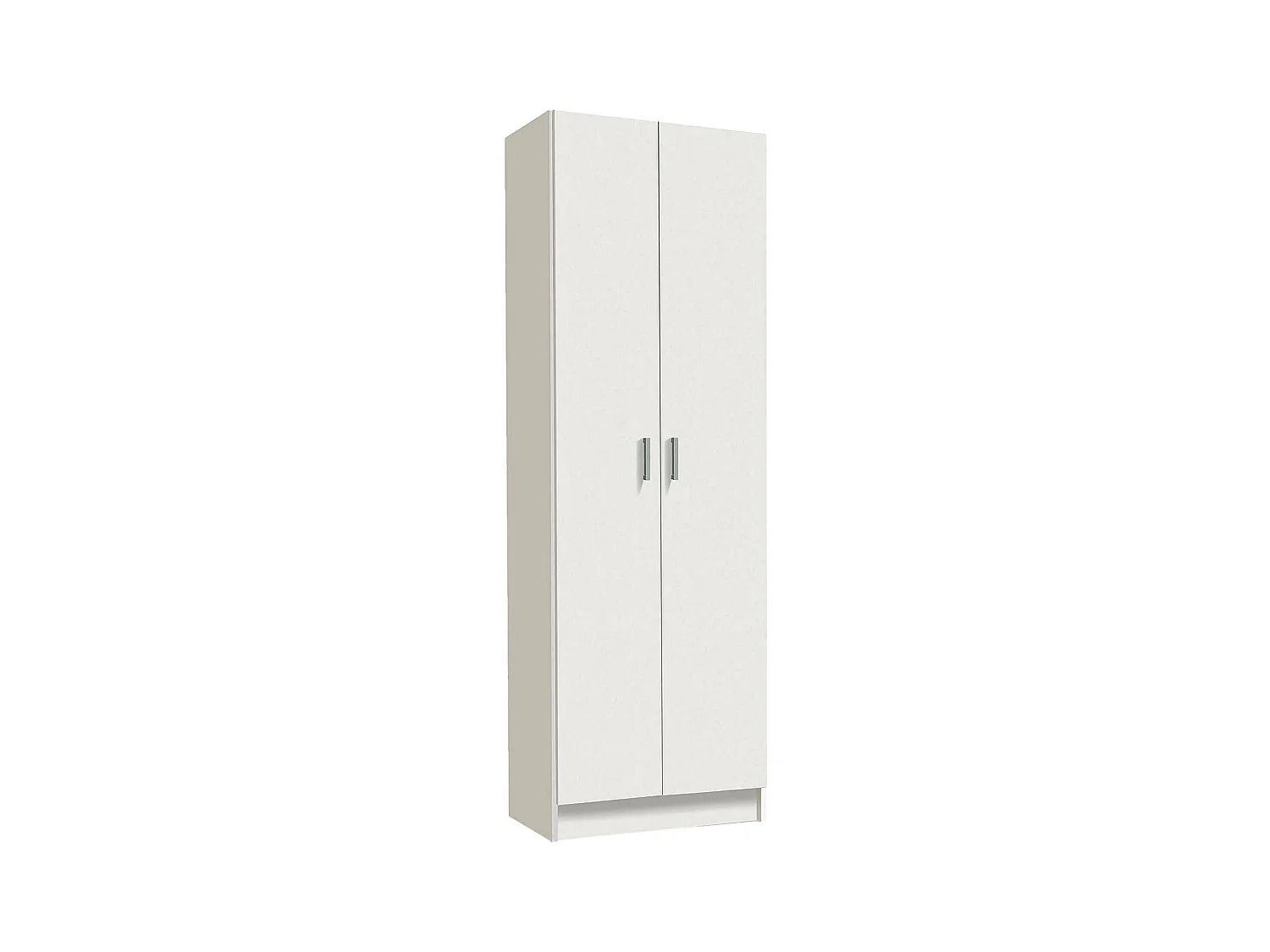 Mehrzweck-Kabinett Dimarc, Beistellschrank mit 2 Türen, Moderne Schuhregalgarderobe, Vertikales Schuhregal, 59x37h180 cm, Weiß