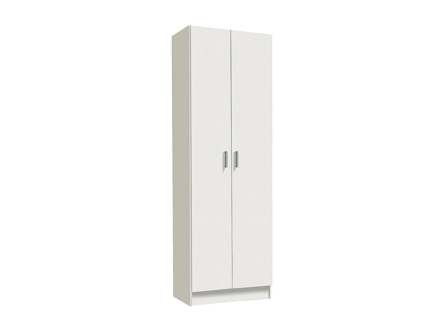 Armoire polyvalente Dimarc, Armoire auxiliaire avec 2 portes, Armoire à chaussures moderne, Étagère à chaussures verticale, 59x37h180 cm, Blanc