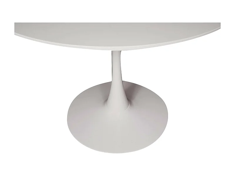 Dmora - Tavolo fisso Anubis, 100x100h75 cm, Bianco