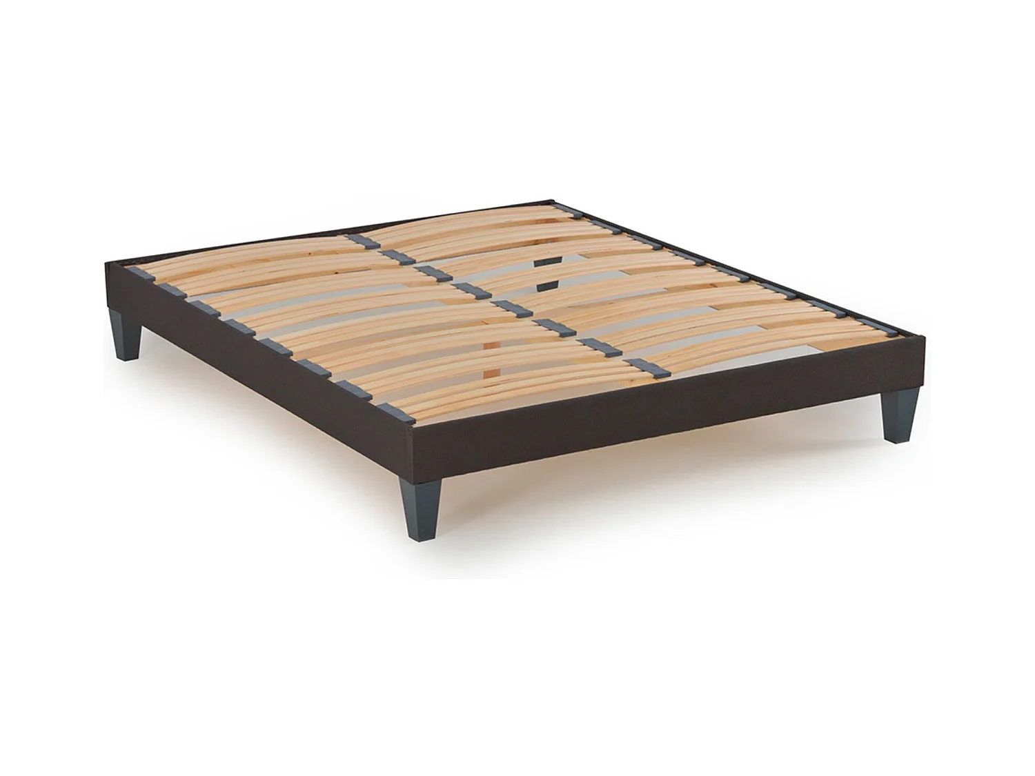 DIVIN - Matelas ressorts ensachés + sommier bois - ferme