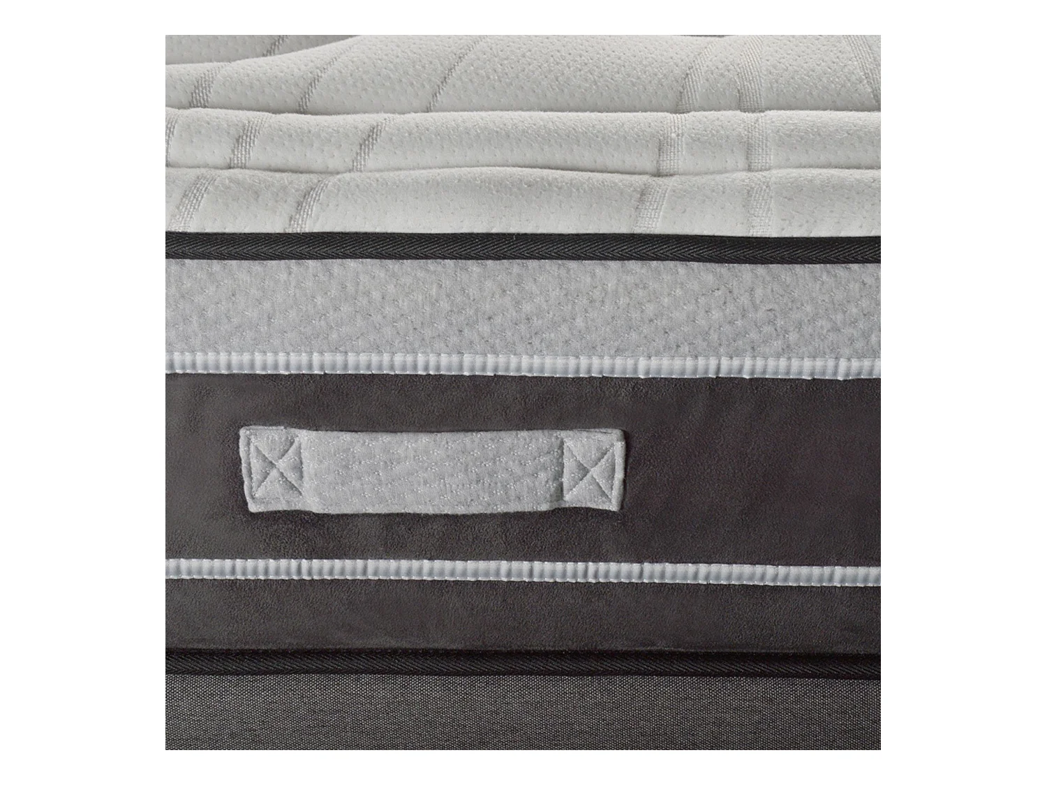 DIVIN - Matelas ressorts ensachés + sommier bois - ferme