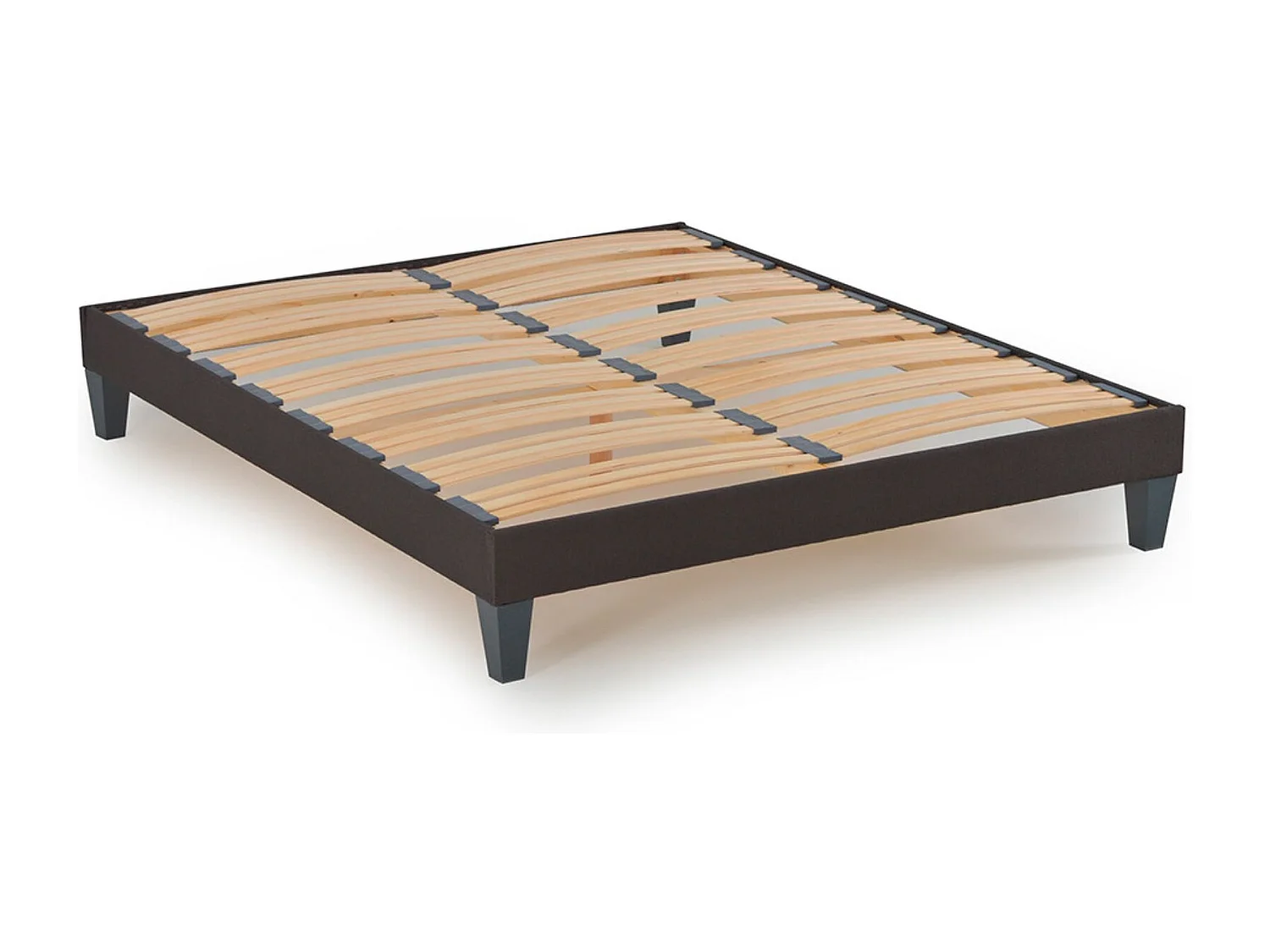 DIVIN - Matelas ressorts ensachés + sommier bois - ferme