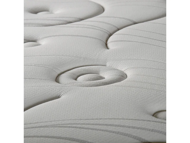 DIVIN - Matelas ressorts ensachés + sommier bois - ferme