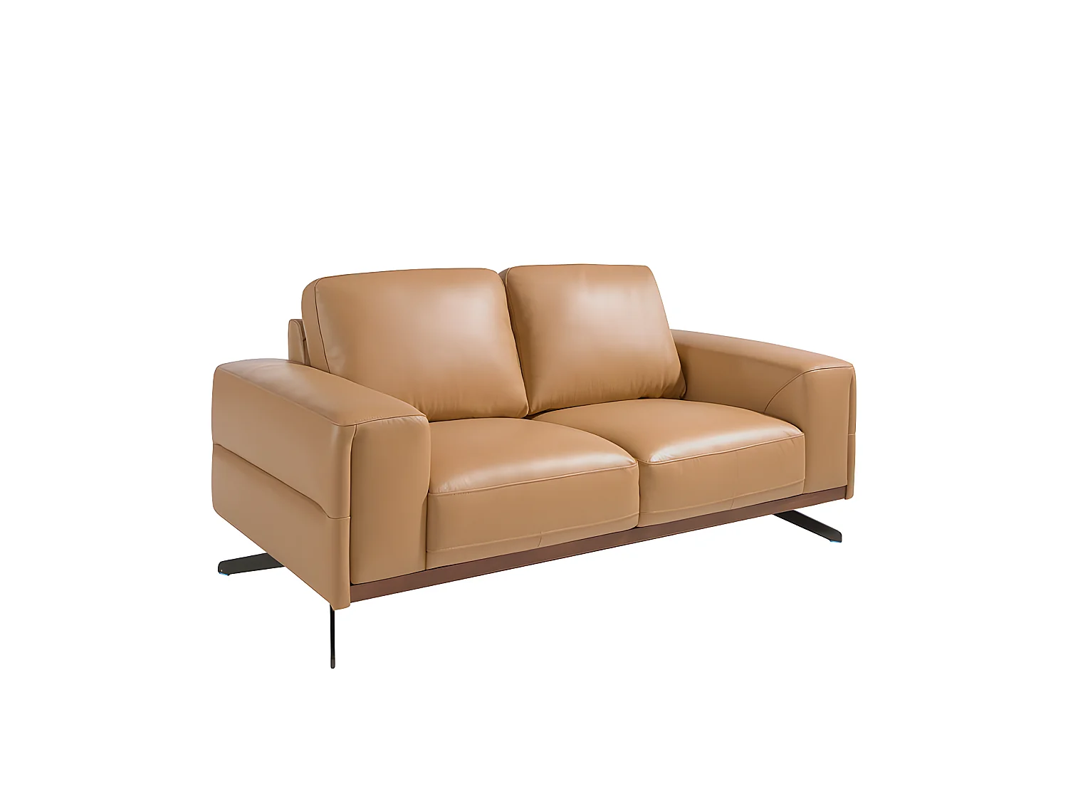 Canapé 2 places en cuir couleur Arena 6133 ANGEL CERDA