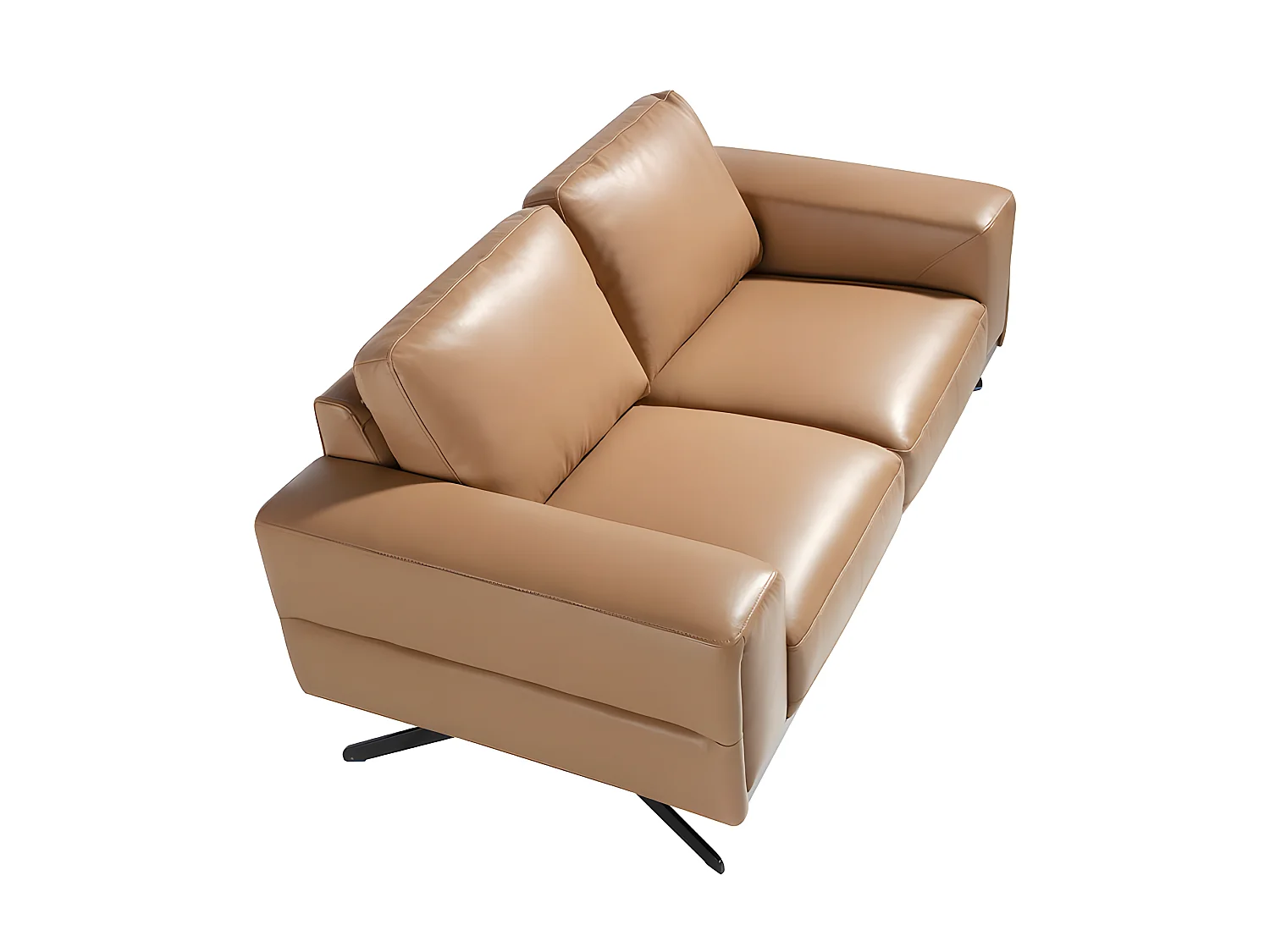 2 zits bank gestoffeerd in leer Arena kleur 6133 ANGEL CERDA