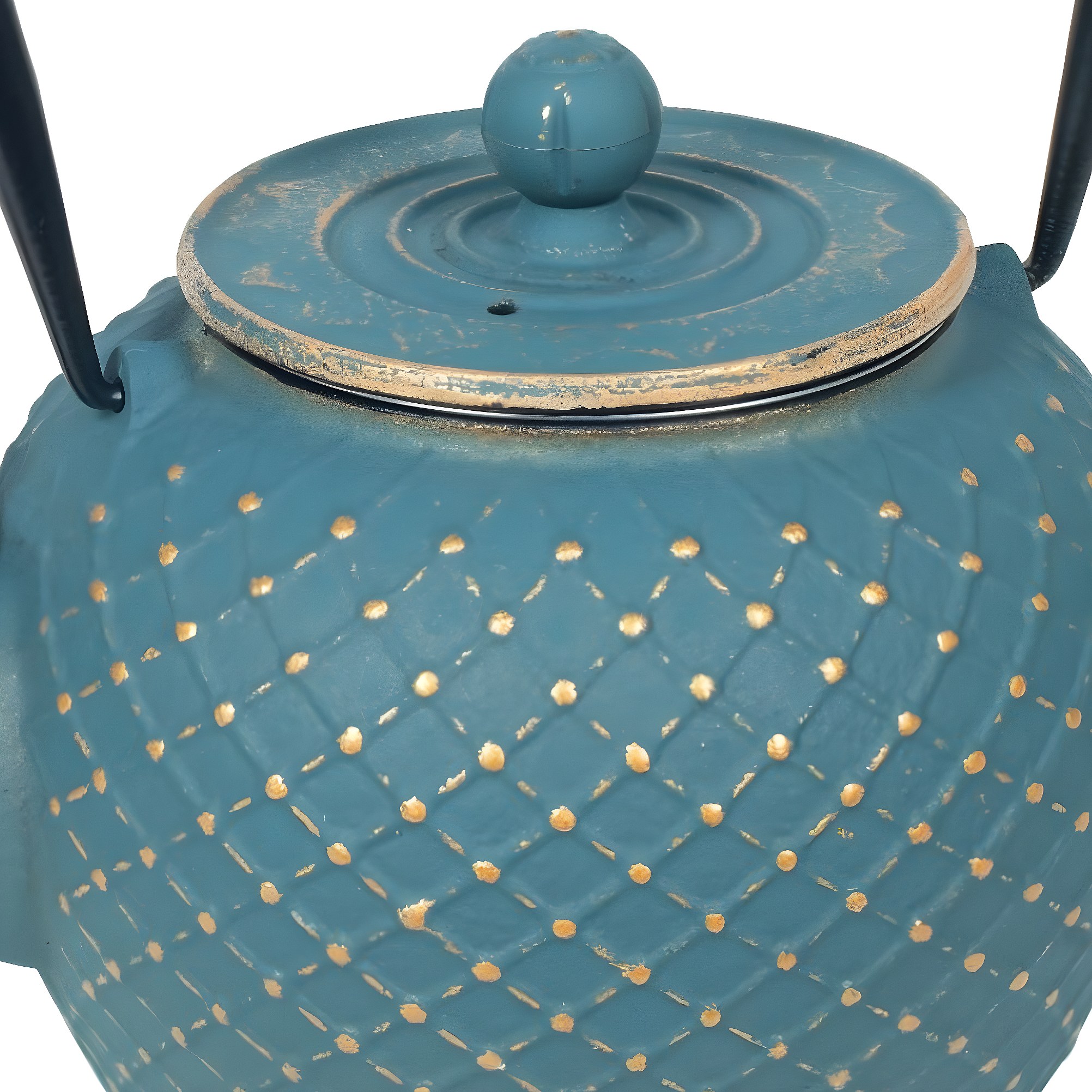 Théière Japonaise En Fonte Bleue – 0,8 L – Marque Signes Grimalt, Neuve