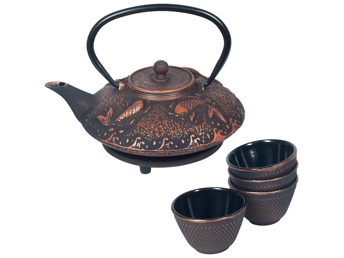 Théière Origen Petite théière de type japonaise Turquoise en fonte 0.2 litre