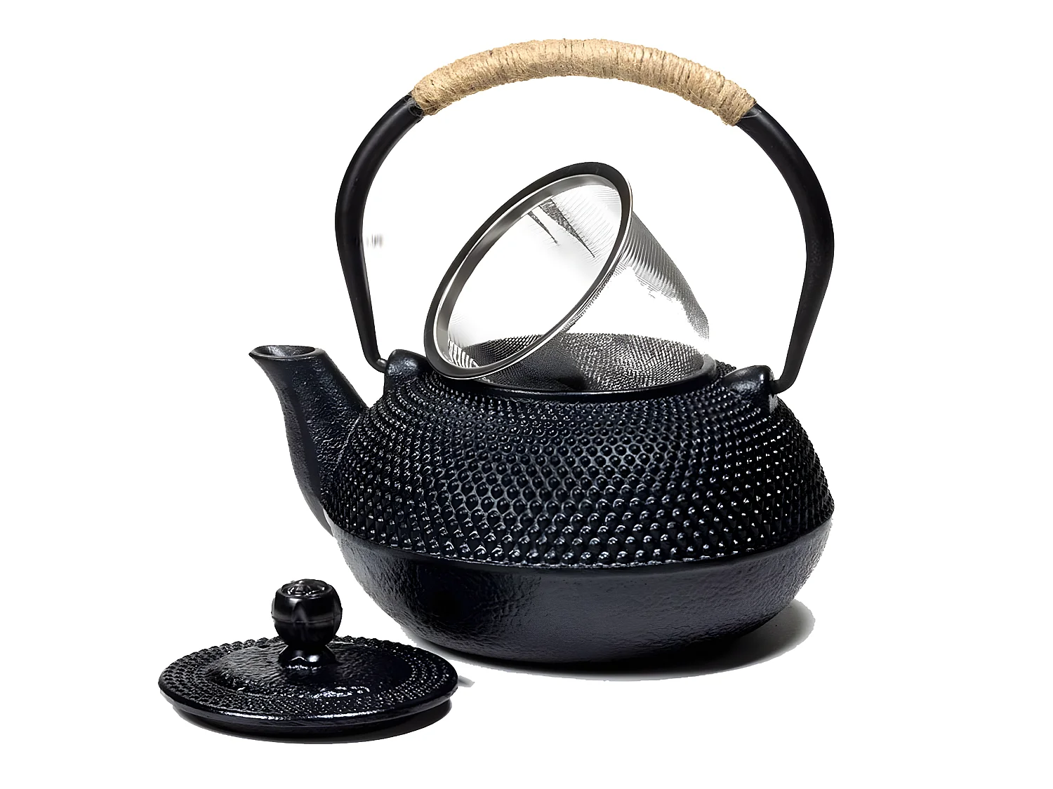 Tetsubin 0.6 Litre - Théière Japonaise Noire en fonte