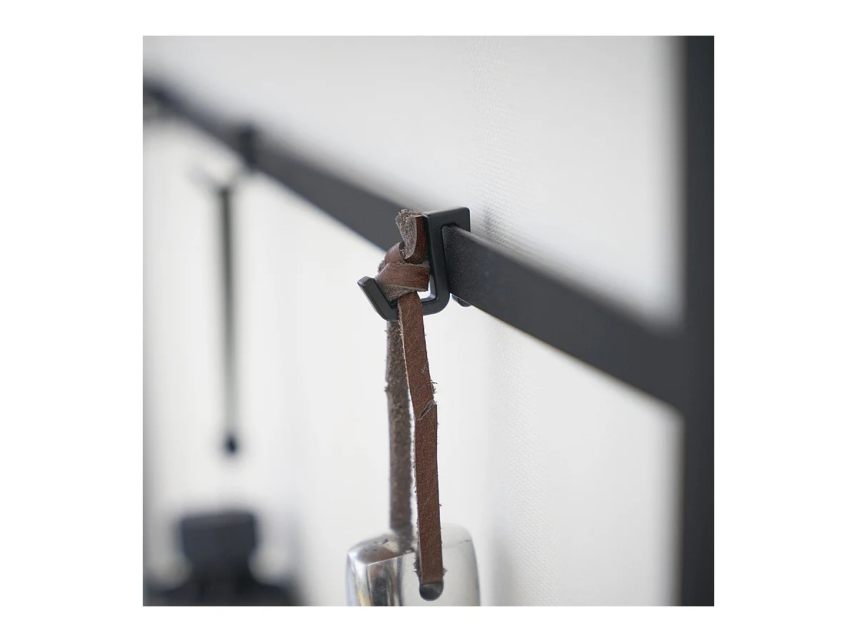 Metalen en houten ingangstafel - L60 cm