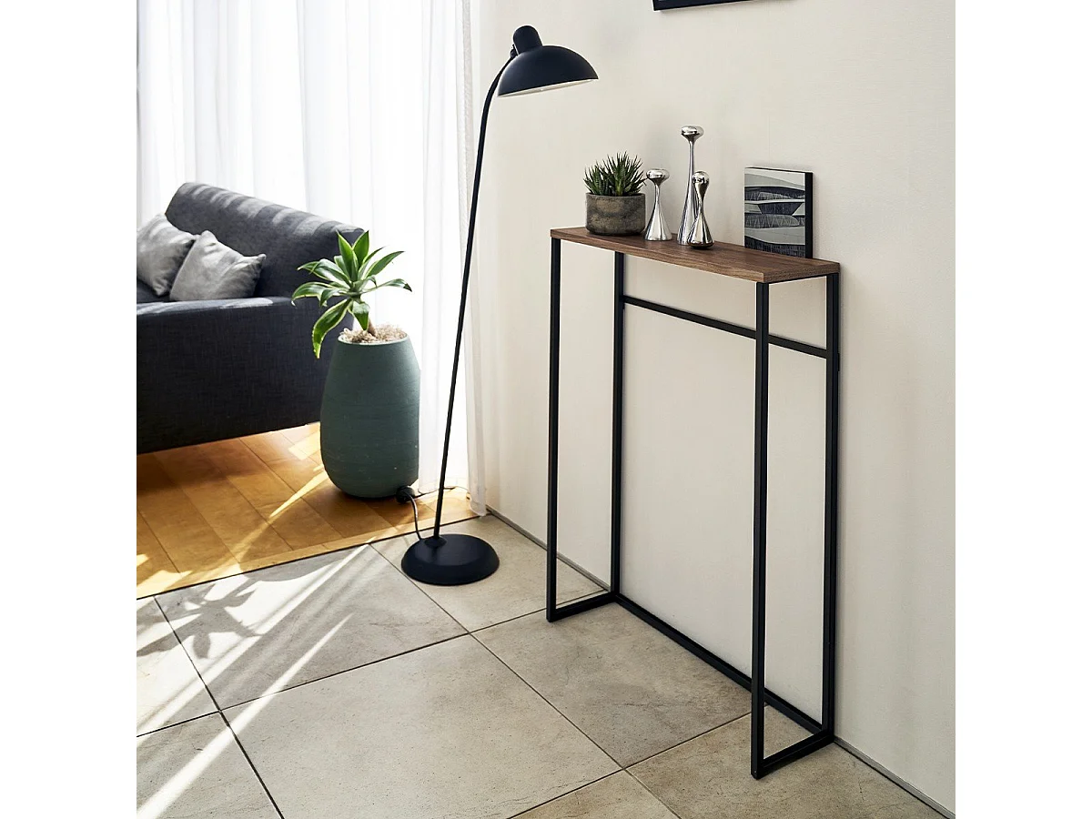 Console d'entrée métal et bois - L60 cm