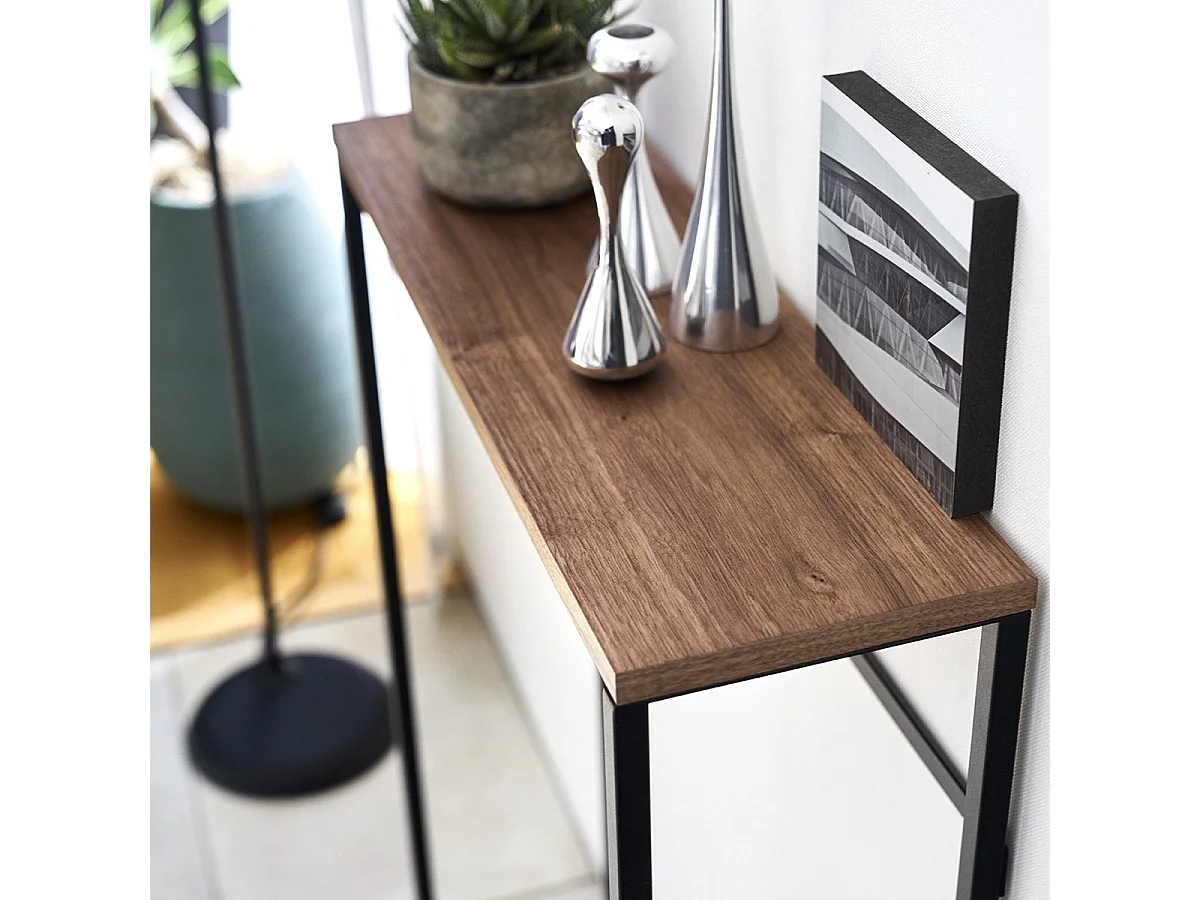 Console d'entrée métal et bois - L60 cm