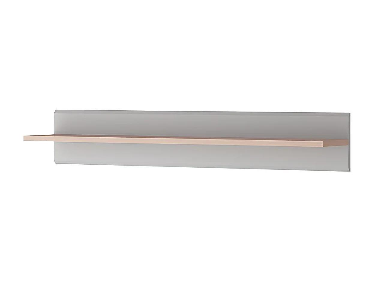 Ensemble meuble TV, buffet haut et étagère mural INOX gris 150 cm