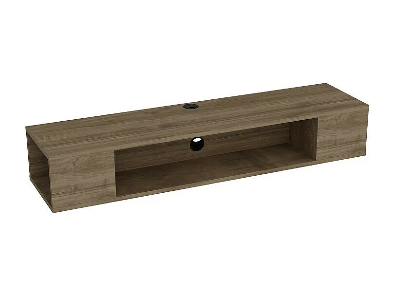 Meuble TV suspendu PETI noyer 135 cm