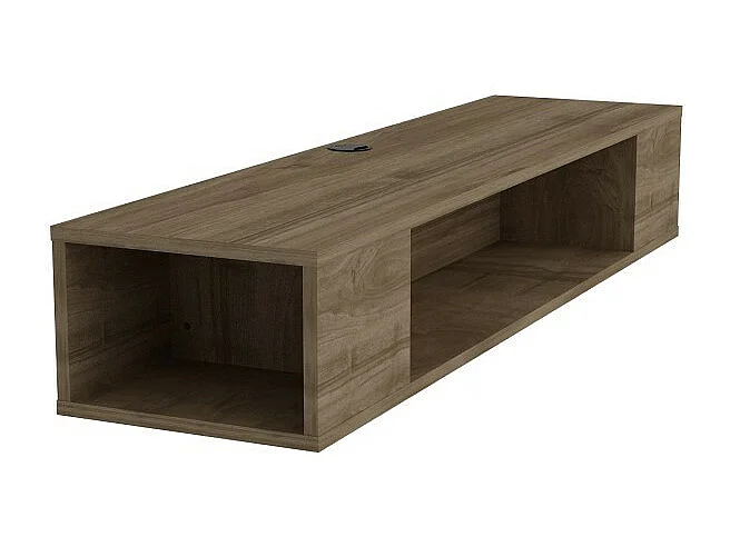 Meuble TV suspendu PETI noyer 135 cm