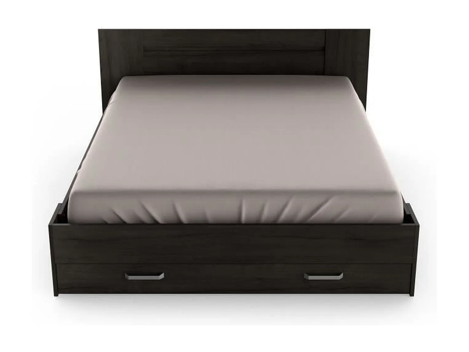 Lit Adulte RICHMOND 160x200 cm Chêne Waterford avec Tiroir de Rangement - Sans Matelas ni Sommier