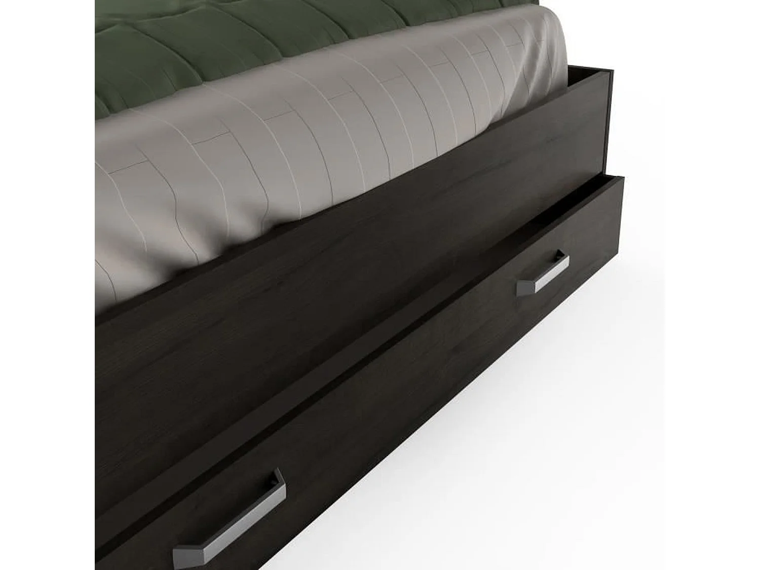 Lit Adulte RICHMOND 160x200 cm Chêne Waterford avec Tiroir de Rangement - Sans Matelas ni Sommier