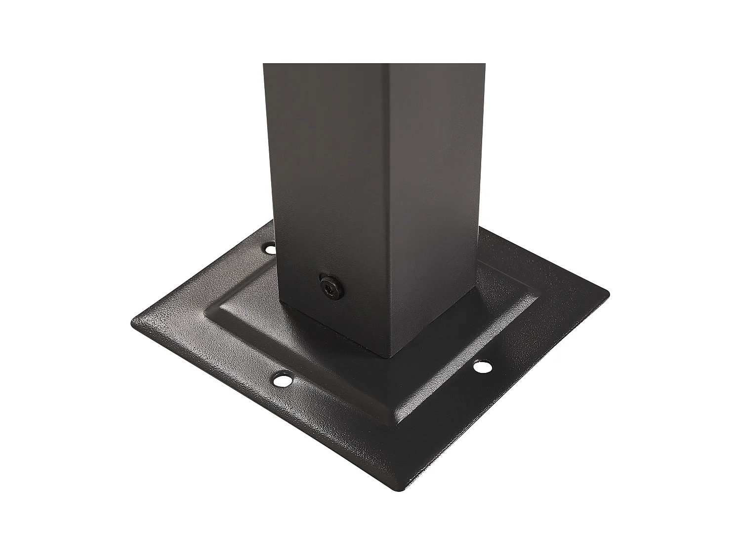 Cenador LED de metal/poliester gris oscuro/negro 310 cm PARGA