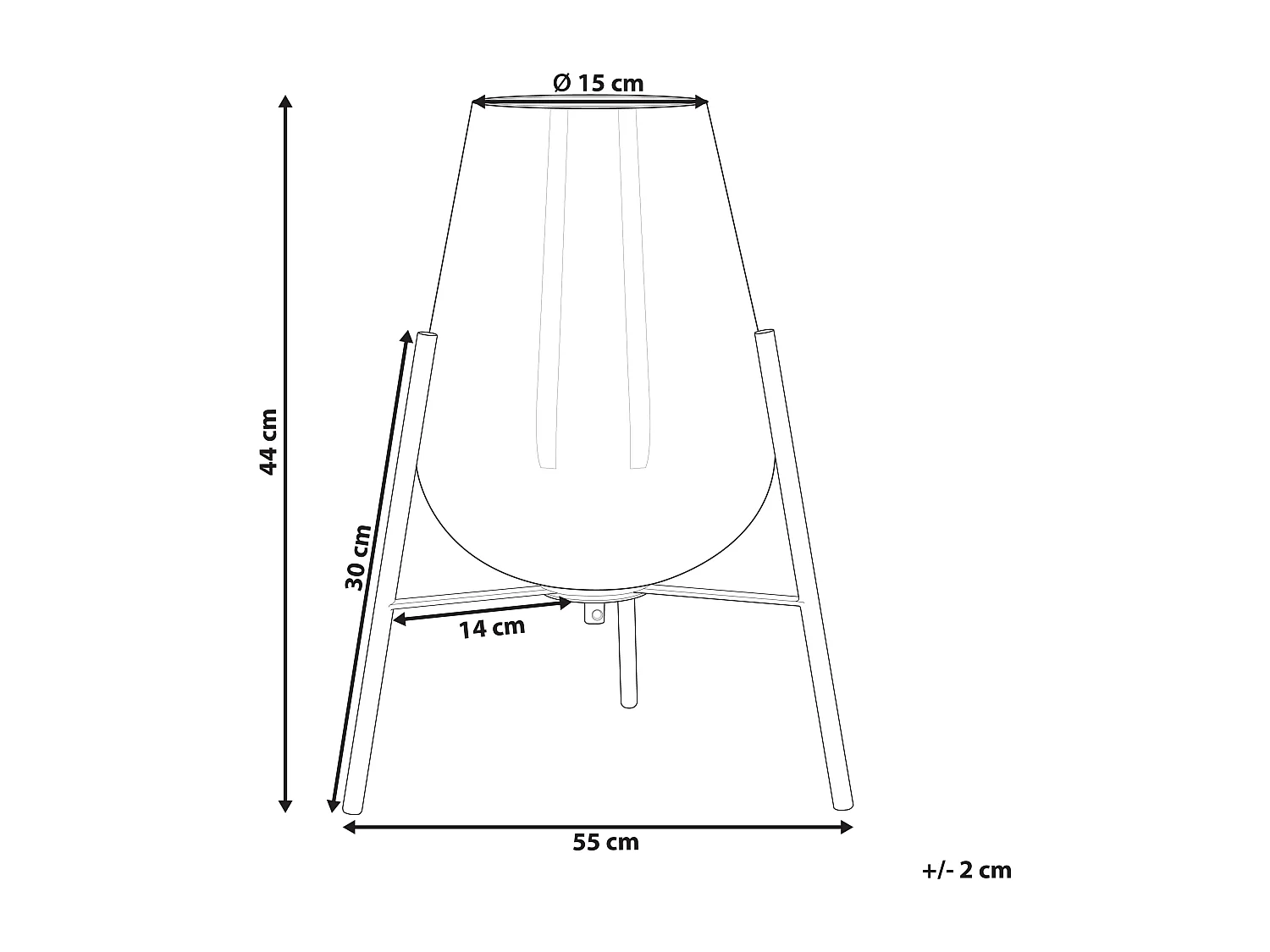 Lampada da tavolo MENA Metallo Oro