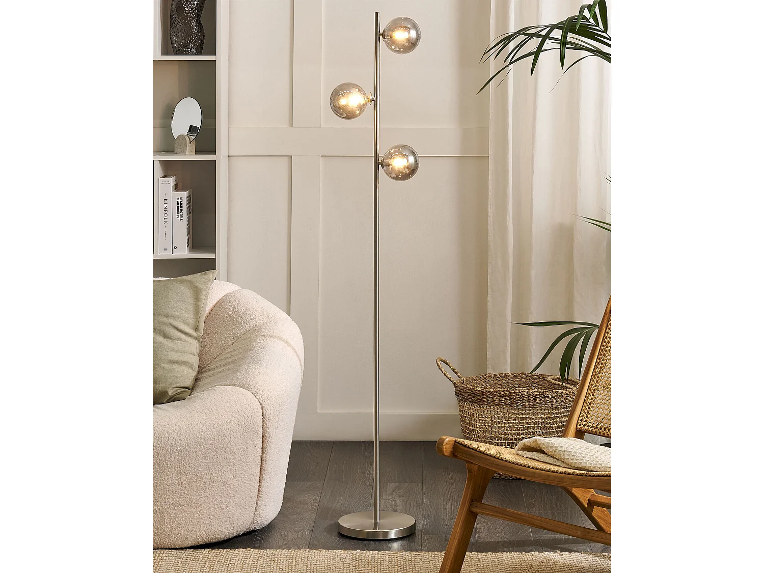 Lampadaire RAMIS Métal Argenté