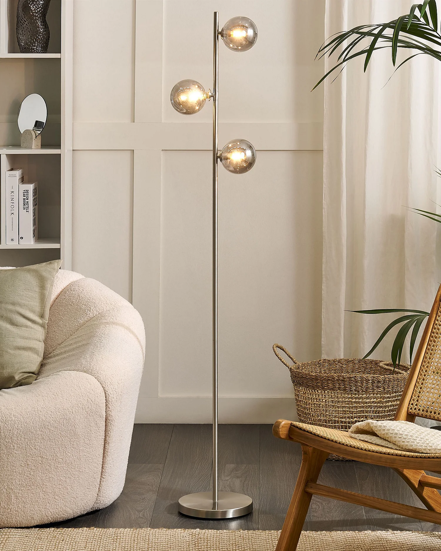 Lampadaire RAMIS Métal Argenté