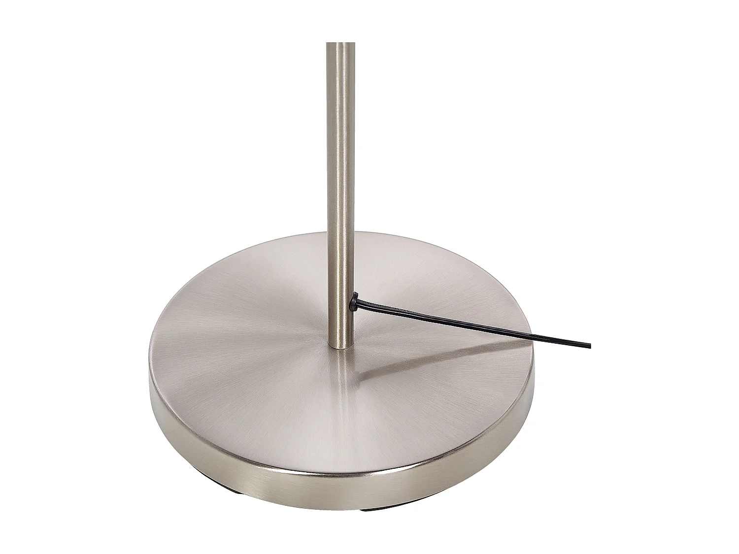 Stehlampe aus Metall mit 3 Lichtern Metallleuchte silber Ramis