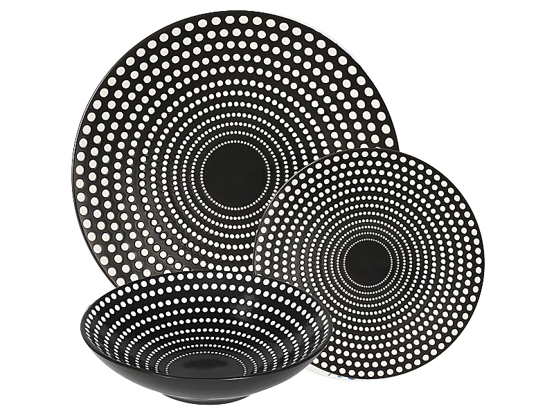 Service d'assiettes Galaxy 18 pièces